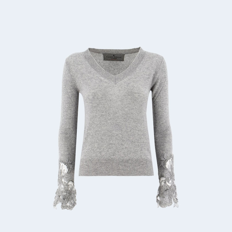 에르마노 설비노 그레이 스웨터